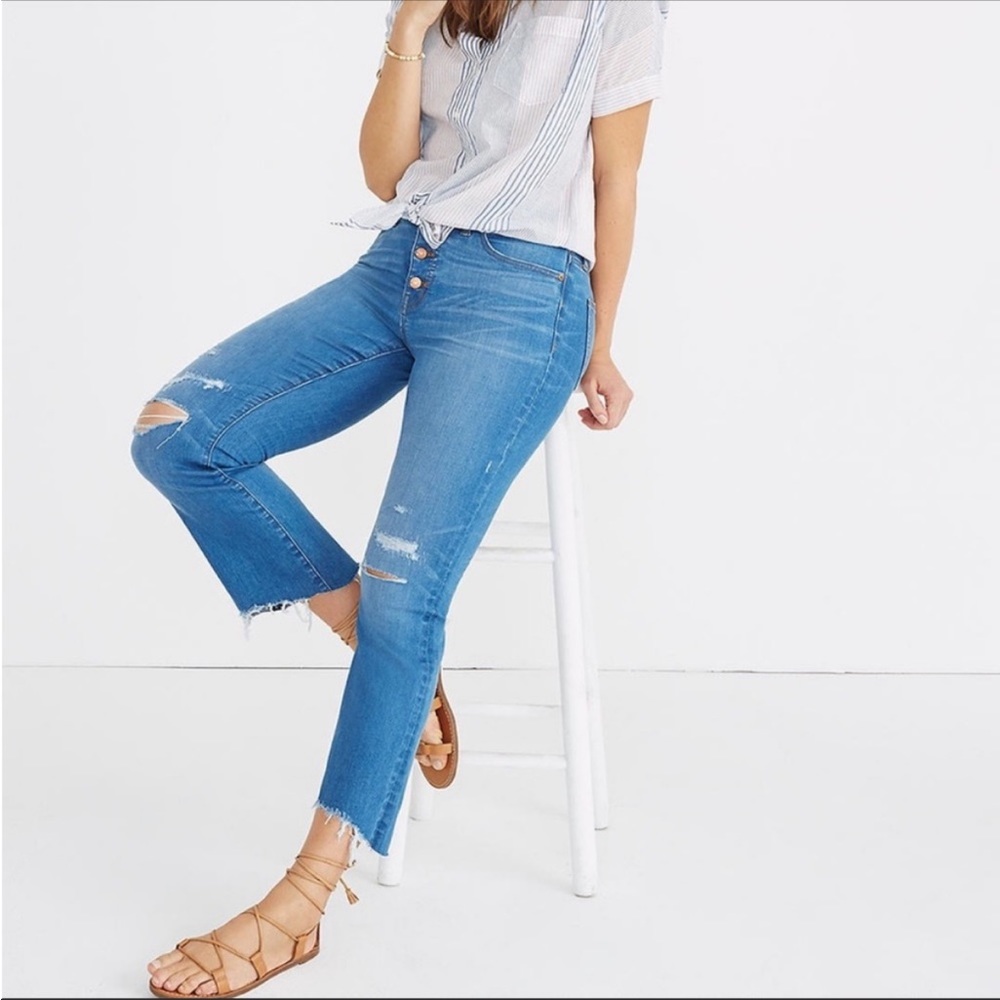 Madewell Cali Demi-Boots Jeans in Bronson Wash